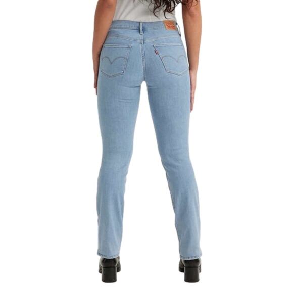 Levi's Ladies 314 Jeans Stretch Shaping Straight Tummy Slim Cuff 30 X 32 NWT - Picture 11 of 11